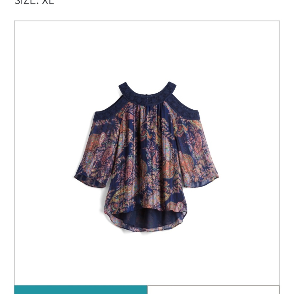 SOLD  Daniel Rainn Cold Shoulder blouse